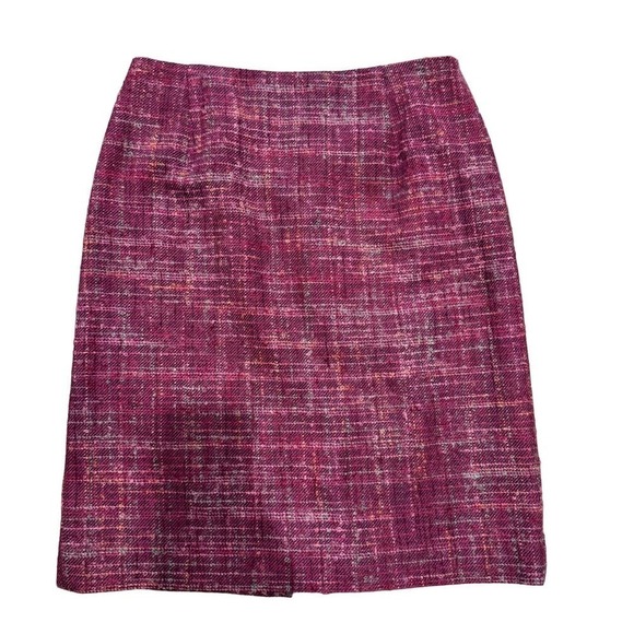 Pendleton Purple Lambs Wool/ Mohair Tweed Knee Length Pencil Skirt Size 10 NWT - Picture 1 of 6